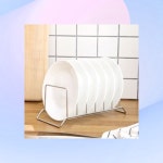주방 스텐 주방용품 6칸 접시꽂이 물빠짐 건조대 식기정리대 수납 보관용 : 원클릭샵2호점