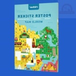 우동할매 세계지도 스티커놀이 학습교구 국가이름 초등학교교구 : 우동할매추천스토어