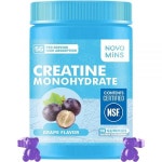 Novomins Creatine Monohydrate Gummies 5000mg for Men & Women, Chewables Muscle Strength, Build Peach : 디와이상사1