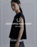 FRED PERRY 프레드페리 시어 팁드 피케 티셔츠 여성용 2026ss 봄여름 g2175 : WIDE PICK