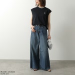 FRED PERRY 프레드페리 노스리브탑 시어 팁드 피케 티셔츠 G2175 여성용 탱크탑 수피마코튼 피케 자수 네이비 : 보더플로우
