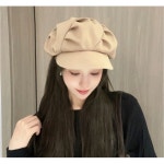 필룰샵 심플 여사친 가을 무지 빵모자 주름 패션 모자 베레모 : 필룰샵