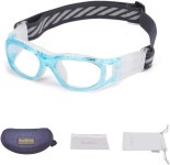 수그리 스포츠 고글 농구 드리블 축구 보호 안경 눈 안전 G8029 Blue Frame White : 루팡로드