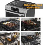 올스타 WB31X24998 WB31X24738 GE 스토브용 교체 부품 JXGRILL1 일반 전기 레인지 리버서블 주철 센터 그리들 플레이트 플랫 탑 팬 1팩... 