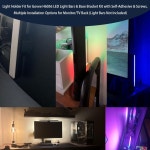고비 H6056 LED 라이트 바 및 베이스 브래킷 키트용 2PCS 홀더 모니터/TV 백용 자가 접착식 다중 설치 옵션(라이트 미포함) : 코코 리치