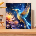 CEUHROG 새 다이아몬드 아트 키트 DIY 벌새 페인팅 원형 도트 5D 풀 드릴 및 공예품 홈 월 장식 14 X 인치 G8051 : 유엠디원