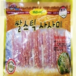 호호가게 애견 쌀스틱 사사미 500g 스틱사사미 저염분 강아지간식 : 호호네가게