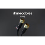 Rhinocables Fplug 위성 샷건 동축 공중 케이블 F형 나사 커넥터 플러그를 RG59에 연결하여 Sky Q HD Sky+ 및 금색 도금 접점이 있는... 
