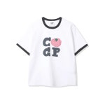 [코드그라피](대전신세계) [CGP] (우먼) CGP 체크 토마토 링거 반소매 티셔츠-화이트 (CBFUWTS1240) : 신세계백화점