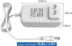 Govee H6061 헥사 라이트 패널 글라이드 RGBIC 헥사곤 LED 벽 조명 YXTG36US-2401500 24V 충전기 어댑터와 호환되는 전원 공급 장치용... 