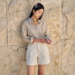 SITP5278 소프트 쉬어 썸머 셔츠 Beige, One : SIYAZU