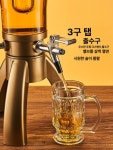 52QUAD 쏘맥타워 쏘맥 소맥제조기 맥주디스펜서 타워 생맥주 3L 블랙 아이스 포함 : 아르보르q