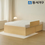 동서가구 뉴 아망 B타입 수납침대 K＋안전가드＋편백황토숯 독립매트 DF645995 : 동서가구