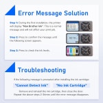 LC406 LC 406 Ink Cartridges Replacement for LC406XL Brother MFC-J5855DW MFC-J6555DW LC406 4(KMCY) : 쉽겟루트