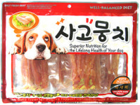 사고뭉치 300g 기호성 강아지 간식 대용량 치킨사사미 300g 소포장 영양간식 고기함량 입이심심한 : 오레가리