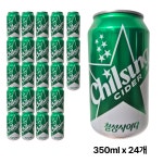롯데 칠성사이다 캔 350ml x 24개 : 만렙슈퍼