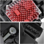 DNA 모터링 HL-L-3D-G3018-BK 3단 부트업 풀 LED U-헤일로 프로젝터 헤드라이트 17-20 BMW 5 시리즈 G30 비 Black Housing /Clear... 