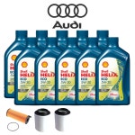 아우디 A8 4.2TDI 엔진오일 10L+오일필터+에어필터 D4 (09-17년식) 쉘 에코 5W30 : 오일토반
