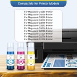 GI-21 G3270 G3260 컬러 잉크 리필 캐논 G4270 G2260 G1220 G2270 프린터(시안 마젠타 옐로우) 호환 Cyan Magenta Yellow : 조이 라운드