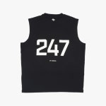 REPRESENT 팀 247 오버사이즈드 러닝 탱크 젯블랙 247M460 01 : 클로딩캡슐