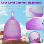 IUSWELL 생리컵 세트 2팩(S & L) 다양한 유량 라지 30l 스몰 2l 퍼플 : 글로비아 올마켓