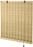 실내 창문용 대나무 블라인드 그늘막 맞춤형 롤러 23인치 너비 x 48인치 높이 Yellow and White 23 W x 48 H : 사과정글