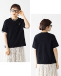 fred perry 프레드페리 메쉬 카프 피케 티셔츠 여성용 카라 반팔 상의 G2167 : 도모재팬