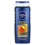 Nivea 남성용 부스트 3-In-1 바디 워시 시트러스 향 카페인 500ml : 아비트라몰