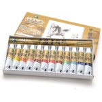 12517564 고급 미술용품 물감 Marie s 마리패 중국화 안료 12색 5ml : 이팔코퍼레이션