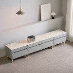 G9214 템바보드 2단 2400 거실장 세트 4colors 티비다이 : 빗물차우