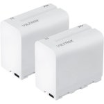 배터리 세트, 타입C 충전, 4400mAh, 리튬이온 배터리, 소니 NPF 교체용, 충전율 표시, 비디오 조명, DC550, DCX 시리즈 모 NP-F9702 : 앤노바