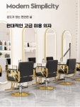 미용실 의자 비닐커버 구성 덮개 A. 검정 슬래시 도금 은색 원형, A. 공식 표준 구성 : 공호마켓