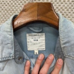 버커루 워싱 데님 셔츠 S D00122 : 꽁단빈티지