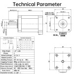 Nema 7 스테퍼 모터 60MM 바이폴라 2A 85Ncm 42 2상 4선 8도 DIY CNC 3D 프린터용 : 고민고민하지마용