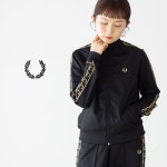 FRED PERRY 프레드페리 여성용 트랙 자켓 블랙 자켓 J4131 : 도모재팬