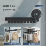 흡착식빨래건조대 접이식 욕실 세탁용 제품 무타공 세탁 베란다 유리창 : 아이원샵I