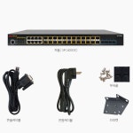 1G 광24슬롯 +10G SFP+ 4슬롯 + RJ-45 8콤보 SFC4000C 솔텍 L2 : 다팜ROUSWITTCHER