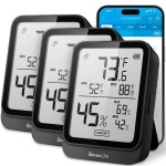 고비 라이프 GoveeLife 습도계 온도계 H5104 APP 경고 2년 보관 수출이 Bluetooth 실내 온도 모니터 원격 LCD 디지털 온실 휴미더 RV... 