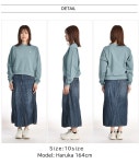 FRED PERRY 프레드페리 티핑 스웨트셔츠 여성용 드롭숄더 크롭티 100% 면 G1148 : 바이바이하루