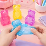 키키픽스 4종세트 하리보 젤리 곰 말랑이 스퀴시 워터 젤 촉감 장난감 스트레스 해소 : 키키픽스