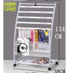 신문가판대 잡지책장 매거진전시 홍보물거치대 매장디스플레이 책자보관 안내랙 : 연한글로벌