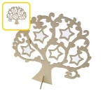 WSC 우드별나무만들기 24cm DIY 인테리어 장식 어린이 꾸미기 별나무DIY키트 : 위성천상회
