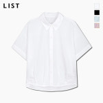 리스트 턱 디테일 반팔 루즈핏 셔츠_TWWSTQ62140 : LIST