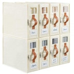 8 Pack Bed Sheet Organizers and Storage,접이식(공간활용) Set Organizer with Zipper Lids,Fabric for 린넨(마) Cl : tytrader81