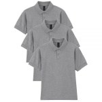 Gildan 유니 아동용 DryBlend 반소매 폴로, 스타일 G8800b, 3팩, 스포츠 그레이., M : ARBIAN