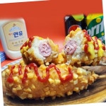 강남푸드 굿오닥꾸 감자 핫도그 120g 5개 냉동 간식 분식 : 위드푸드몰