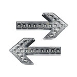 led 지시등 화살표 도로 차량용 도로공사 표지판 싸인보드 투명 조명 안전 차량 표시등 : 한강글로벌 1호점