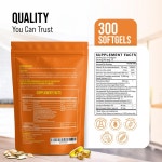 MERRY VITA 펌프킨시드 오일 소프트젤 300캡슐 3,000mg 서빙 : 빌리언상점