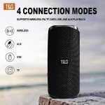T&G 휴대용 블루투스 스피커 샤워 체육관 및 야외용 IPX5 방수 무선 10W 스테레오 사운드 TWS 페어링 10H 플레이타임 USB-C FM 라디오 TF... 