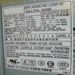 델 370 8400 PSU 정격 350W 피크 450W 전원공급장치 L350P-00 G4265 NPS-350CB PS-6351-1DFS N350P-00 X2634 신 : 토우유통